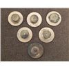 Image 2 : SIX ORIGINAL WWI DOUGHBOY COLLAS BRASS-WITH SCREW BACKS
