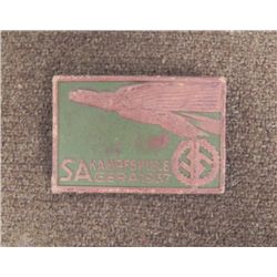 RARE 1937 NAZI STORMTROOPER SPORTS GAMES BADGE-ORIG