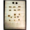 Image 1 : COLLECTION OF WWI & WWII INSIGNIA IN RIKER MOUNT