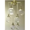 Image 1 : Taklampa mässing med 9 glasglober, H 130, Hans Agne Jakobsson, Markaryd. SEK 3.000-4.000...
