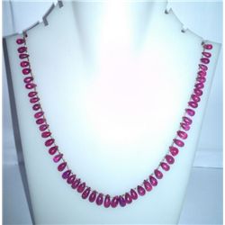 111.75 Ct Necklace of Ruby Sterling 925 Silver