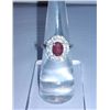 Image 3 : 3.740g Ring of Ruby and CZ Sterling 925 Silver