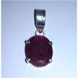 6.050g Pendant of Ruby Sterling 925 Silver