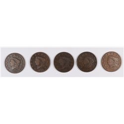 (5) LARGE CENTS (28, 29, 30, 31, 32)