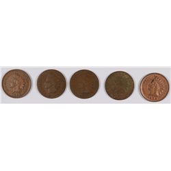 (5) INDIAN HEAD CENTS (74, 75, 79, 03, 06)