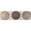 Image 2 : LOT OF 3 CIRCULATED MORGAN DOLLARS 1887-S, 1888-O, 1889