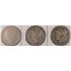 Image 1 : LOT OF 3 CIRCULATED MORGAN DOLLARS 1884-S, 1886-O, 1889-O