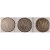 Image 2 : LOT OF 3 CIRCULATED MORGAN DOLLARS 1884-S, 1886-O, 1889-O