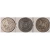 Image 2 : LOT OF 3 CIRCULATED MORGAN DOLLARS 1899-S, 1900-S, 1902