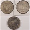 Image 2 : LOT OF 3 CIRCULATED MORGAN DOLLARS 1886, 1892, 1897-S