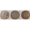 Image 1 : LOT OF 3 CIRCULATED MORGAN DOLLARS 1898, 1921, 1921-D