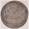Image 1 : CIRCULATED 1794 SPANISH SILVER DOLLAR 8 REALES OF EIGHT CAROLUS IIII