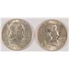 Image 1 : LOT OF ( 2 ) 1949-D FRANKLIN HALF DOLLARS, MS-63