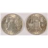Image 2 : LOT OF ( 2 ) 1949-D FRANKLIN HALF DOLLARS, MS-63