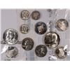 Image 1 : COLLECTOR LOT: ( 5 ) PROOF SILVER STATE QUARTERS, 1970-P  HALF DOLLAR AND MORE!