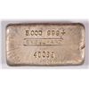 Image 1 : OLD ENGELHARD POURED 5 OUNCE .999 SILVER BAR, 40089 SERIAL  NUMBER, RARE TO FIND