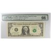 Image 1 : 1999 $1 FEDERAL RESERVE NOTE (STAR), ST LOUIS, PMG  66