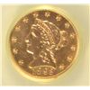 Image 2 : 1893 $2.50 GOLD LIBERTY TCGS MS-64