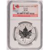 Image 1 : 2013 1 OZT .999 FS CANADA MAPLE LEAF (SNAKE) NGC SP-69