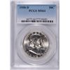 Image 1 : 1958-D FRANKLIN HALF DOLLAR, PCGS MS-64
