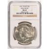 Image 1 : 1921 PEACE DOLLAR ( HIGH RELIEF ) NGC MS-63 WHITE &  VERY NICE