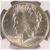 Image 2 : 1921 PEACE DOLLAR ( HIGH RELIEF ) NGC MS-63 WHITE &  VERY NICE