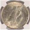 Image 3 : 1921 PEACE DOLLAR ( HIGH RELIEF ) NGC MS-63 WHITE &  VERY NICE
