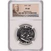 Image 1 : 1957 FRANKLIN HALF DOLLAR, NGC PROOF-68!