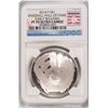 Image 1 : 2014 BASEBALL HALL OF FAME SILVER DOLLAR, NGC PROOF-70 EARLY RELEASE!!  WOW!!