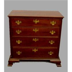 CHIPPENDALE FOUR-DRAWER CHEST. Attributed to Hartford, Connecticut and the hand of George Belden.…