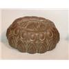 Image 2 : TWO TIN MOLDS. Two-part hen with wire clips. 8 1/4"l. And oval with strawberries. Minor pitting. …