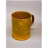 Image 2 : TWO PIECES OF YELLOWWARE. Both have impressed signatures underneath, "Hoganas". Tall jar with a f…
