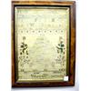 Image 1 : SAMPLER ON HOMESPUN LINEN. Includes various alphabets, flowers, trees, crowns, Lord's Prayer and …