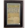 Image 1 : UNUSUAL GRAPHIC SAMPLER REMINISCENT OF A SHOW TOWEL. Four bands in blue, green, and cream depicti…