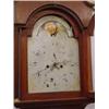 Image 2 : INLAID HEPPLEWHITE GRANDFATHER'S CLOCK. Refinished mahogany with poplar and pine secondary woods.…