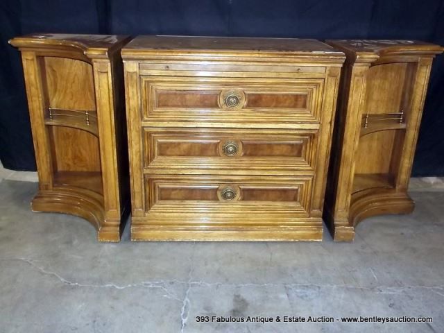 Pressed Wood Entertainment Cabinet 3 Drawer 3 Piece Set