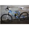 Image 1 : BLUE NAKAMURA SOLANO 21 SPD FULL SUSP MOUNTAIN BIKE