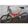 Image 1 : RED ARASHI BLADE 18 SPD FULL SUSP MOUNTAIN BIKE