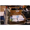 Image 1 : BOX OF ASSORTED TOOTHPASTE, CLEANING PRODUCTS AND CAR AUDIO