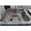 Image 2 : CAL SPAS ESCAPE SERIES HOT TUB WITH SUNSET STORM INTERIOR AND PREFERRED BLACK CABINET 8' C/W