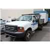Image 1 : 2001 FORD F-550 XL SUPER DUTY, DUMP TRUCK, WHITE, VIN # 1FDAF57F71ED31734