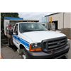 Image 2 : 2001 FORD F-550 XL SUPER DUTY, DUMP TRUCK, WHITE, VIN # 1FDAF57F71ED31734