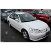 Image 2 : 2005 HONDA CIVIC HYBRID, 4 DOOR SEDAN, WHITE, VIN # JHMES966X5S016703