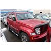 Image 2 : 2008 JEEP LIBERTY SPORT 4X4 NORTH EDITION, 4 DOOR SUV, RED, VIN # 1J8GN28K18W247224