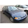 Image 2 : 1995 HONDA CIVIC EX, 4 DOOR SEDAN, BLUE, VIN # JHMEG8660SS801528