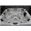 Image 2 : CAL SPAS ESCAPE SERIES HOT TUB WITH GYPSUM INTERIOR AND PREFERRED SMOKE 8' CABINET C/W