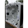 Image 1 : CAL SPAS ESCAPE SERIES HOT TUB WITH STERLING SILVER INTERIOR AND PREFERRED MIST 7.5' CABINET C/W
