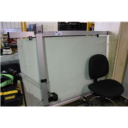 MUTOH ADJUSTABLE DRAFING TABLE AND CHAIR