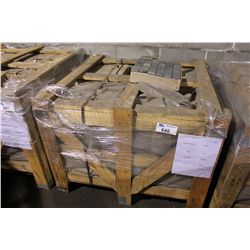 PALLET OF SILVER 2 X 2 STONE WALL AND FLOOR TILE