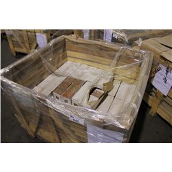 PALLET OF COPPER TUMBLED 4 X 4 STONE WALL AND FLOOR TILE